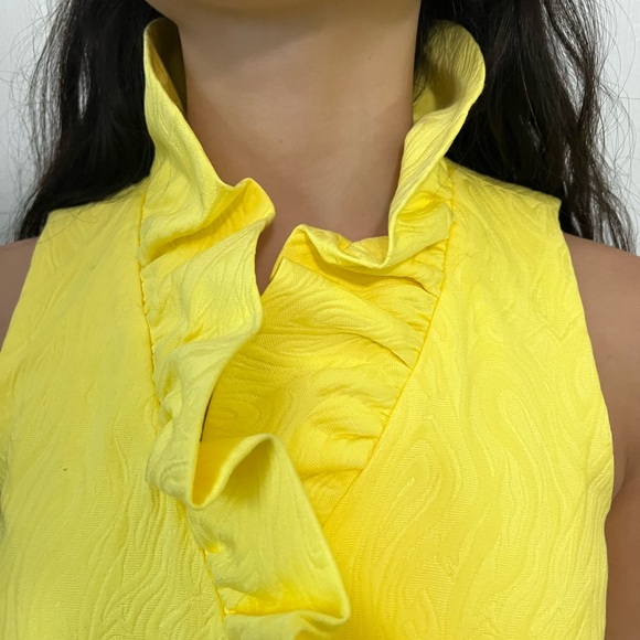 Vintage Original Milly - Neiman Marcus Textured snap wrap bow dress SIZE 0 - Picture 9 of 10